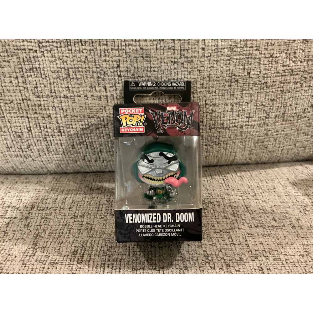 Funko Pocket Pop Keychain‎ Marvel Venomized Dr Doom Bobble-Head Figure New